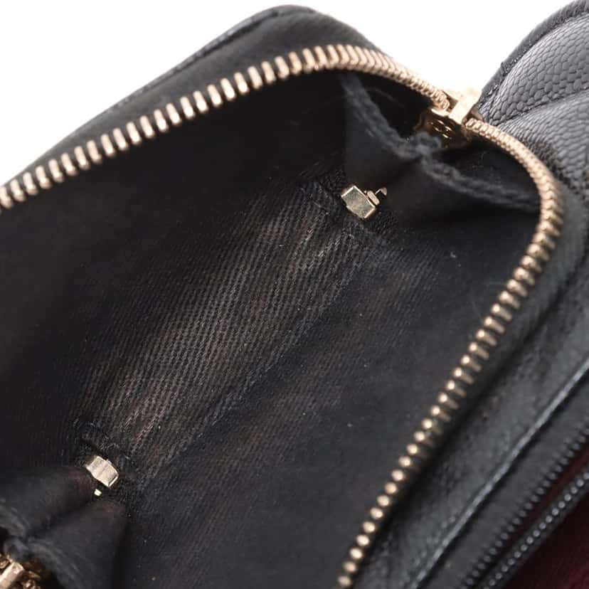Chanel Mini Caviar Business Affinity Top Handle Bag Black Leather Very good condition - Model View