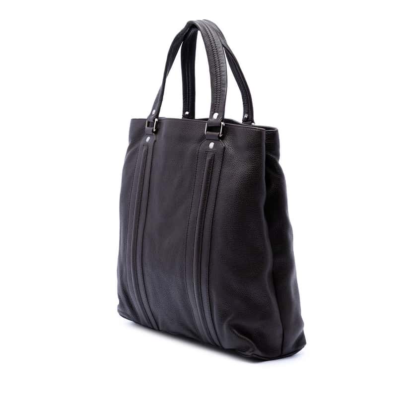 Gucci Grained Calfskin Tote Brown Leather Very good condition - Back View