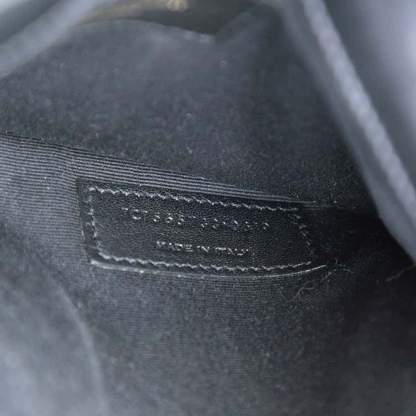 Saint Laurent Baby Smooth Shiny Calfskin Monogram Uptown Pouch Black Leather Very good condition - Box View