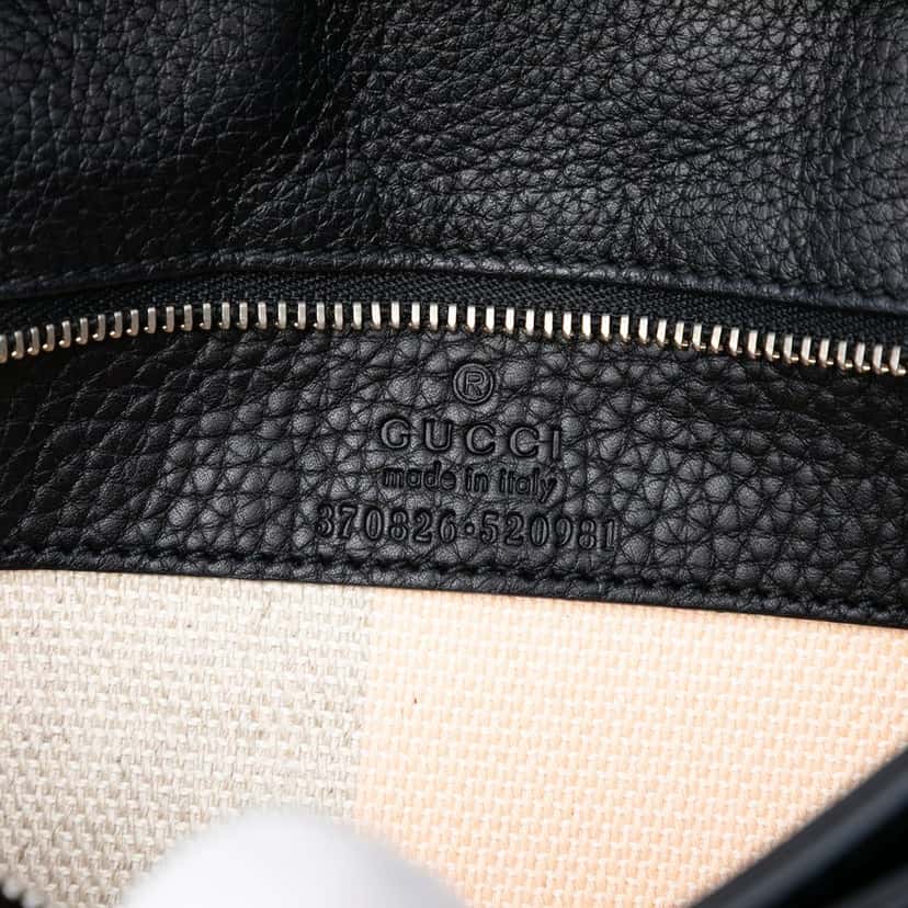 Gucci Medium Leather Bamboo Daily Crossbody Black Leather Very good condition - Box View