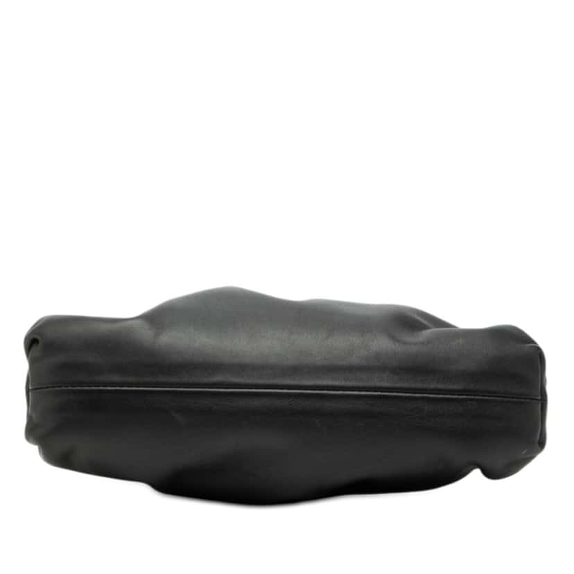 Bottega Veneta Lambskin The Mini Pouch Crossbody Black Leather Very good condition - Inside View