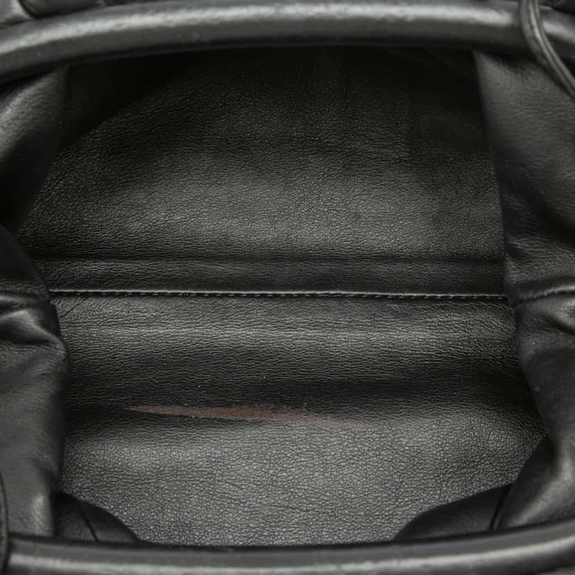 Bottega Veneta Lambskin The Mini Pouch Crossbody Black Leather Very good condition - Model View