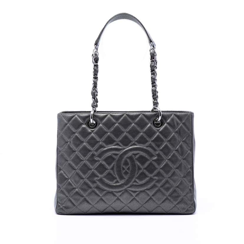 Chanel Metallic Caviar Grand Shopping Tote Other Leather Very good condition - Front View