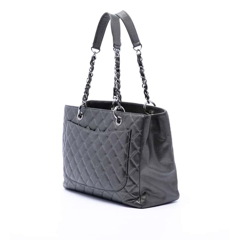 Chanel Metallic Caviar Grand Shopping Tote Other Leather Very good condition - Back View