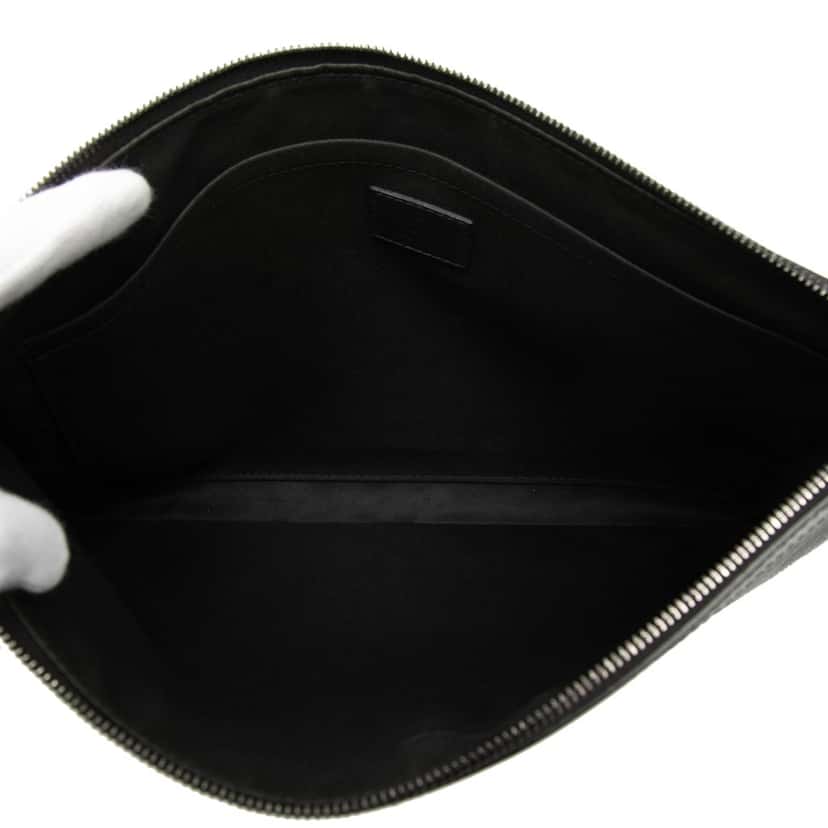 Louis Vuitton Monogram Shadow Discovery Pochette Black Leather Very good condition - Model View