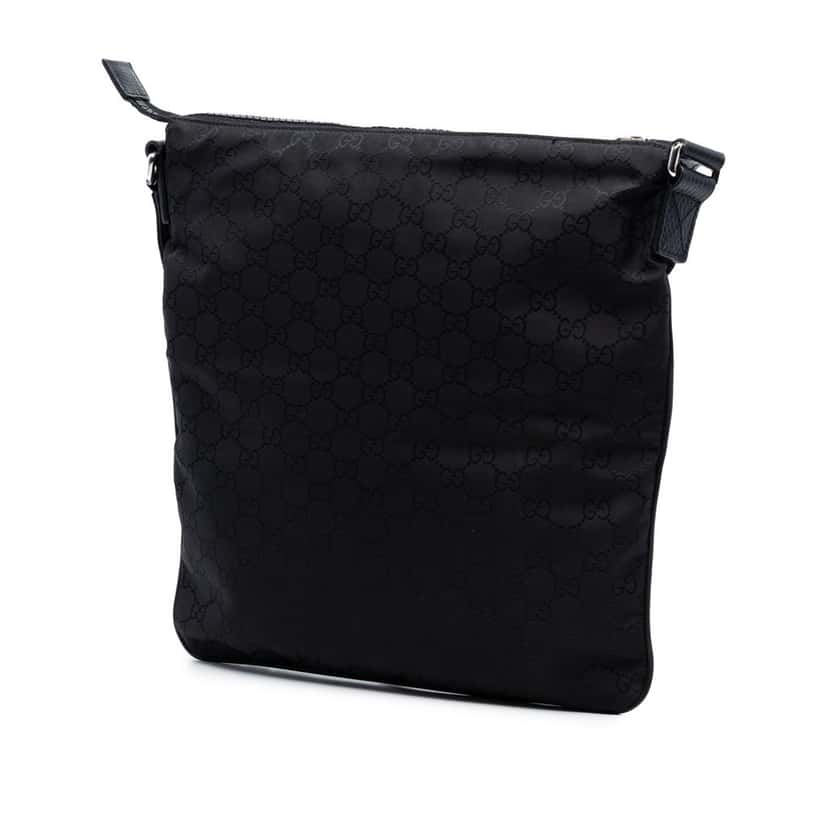 Gucci GG Nylon Web Crossbody Black Very good condition - Back View