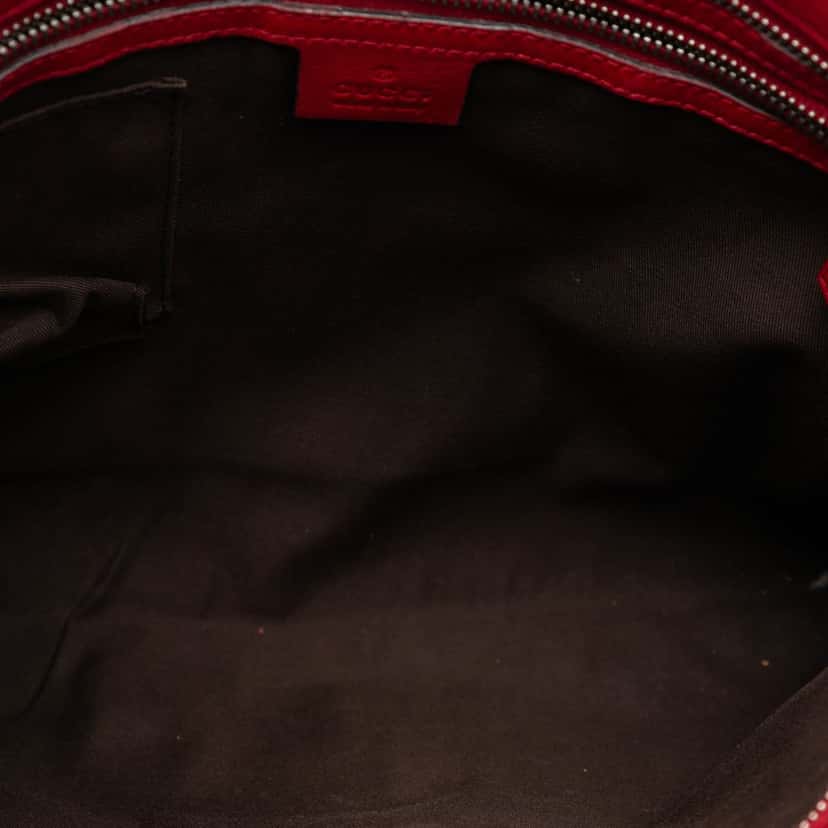 Gucci Beijing Olympics Edition Guccissima Web Crossbody Red Leather Very good condition - Model View