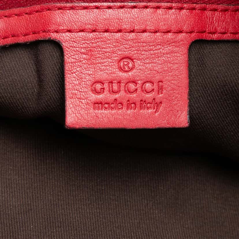 Gucci Beijing Olympics Edition Guccissima Web Crossbody Red Leather Very good condition - Box View
