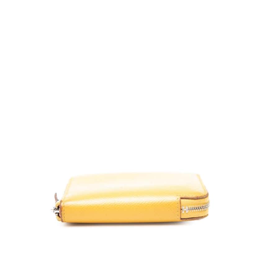 Hermès Epsom Silk In Compact Wallet Yellow Leather Very good condition - Inside View