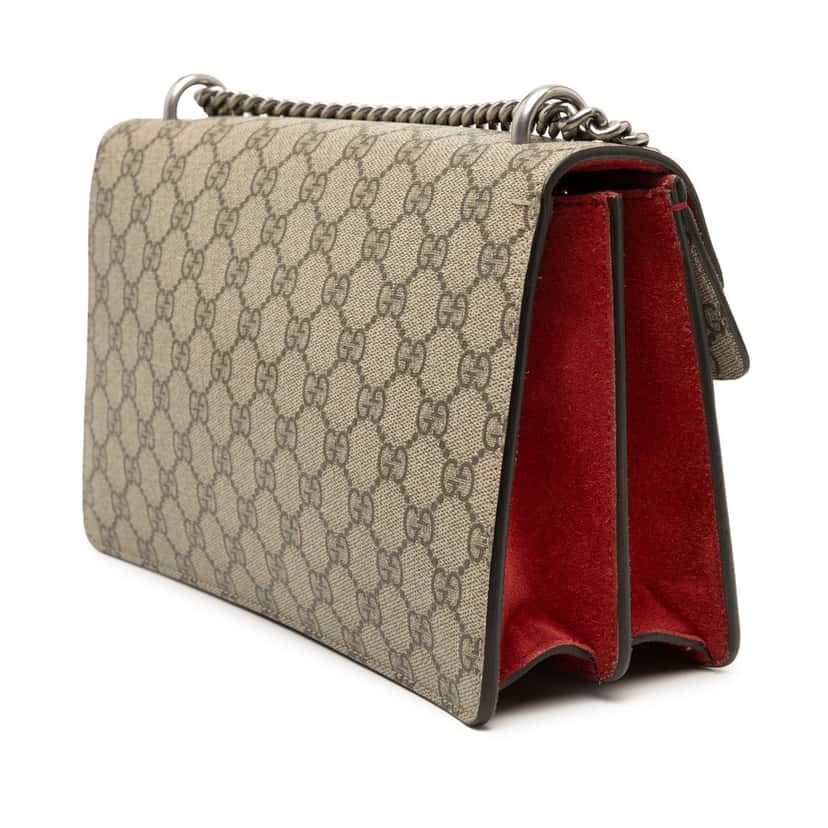 Gucci Medium GG Supreme Dionysus Shoulder Bag Beige Very good condition - Back View