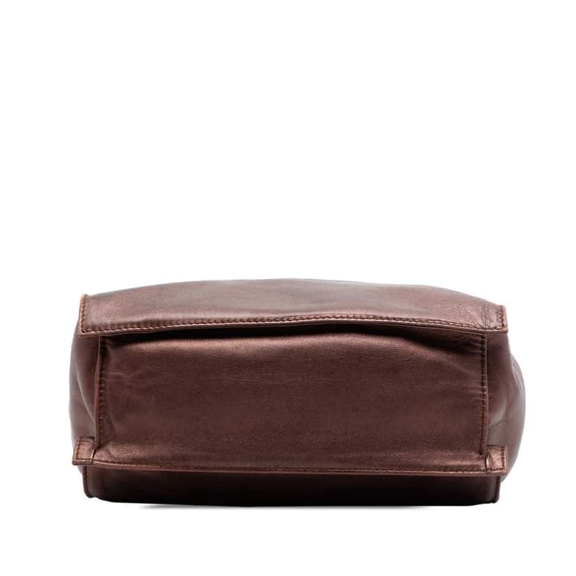 Prada Metallic Nappa Frame Crossbody Brown Leather Very good condition - Inside View
