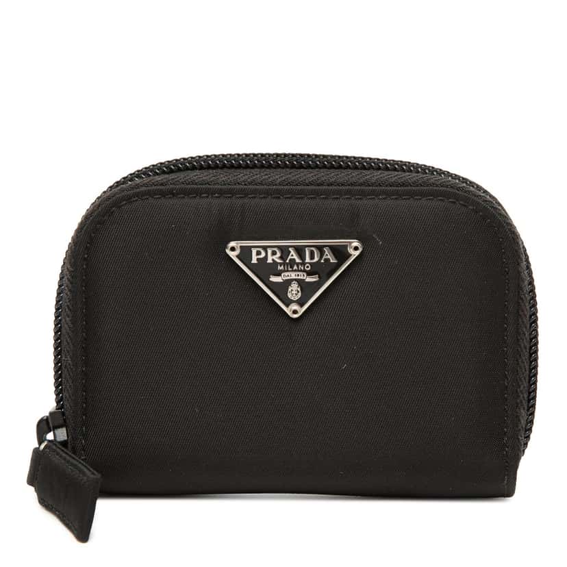 Prada Tessuto Coin Pouch Black Very good condition - Front View