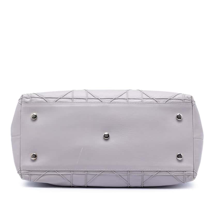 Dior Medium Lambskin Cannage Polochon Granville Satchel Other Leather Never worn, with tag - Inside View