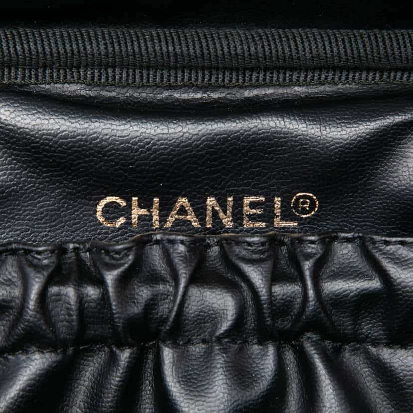 Chanel CC Caviar Vanity Bag Black Leather Very good condition - Box View