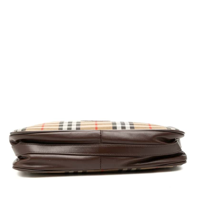 Burberry Haymarket Check Canvas Shoulder Bag Beige Very good condition - Inside View
