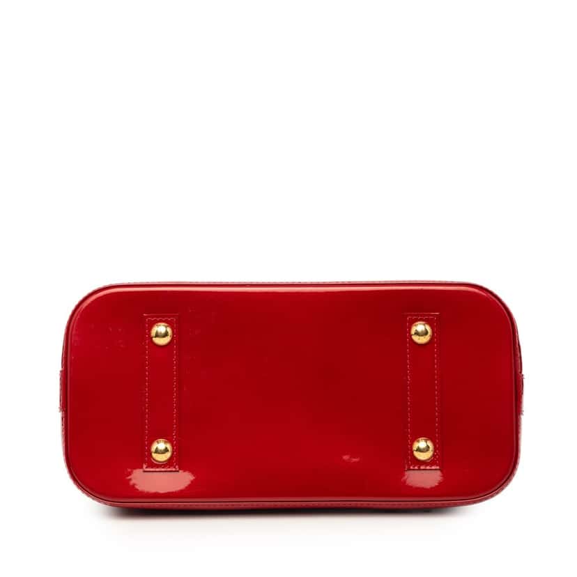 Louis Vuitton Monogram Vernis Alma PM Red Leather Very good condition - Inside View