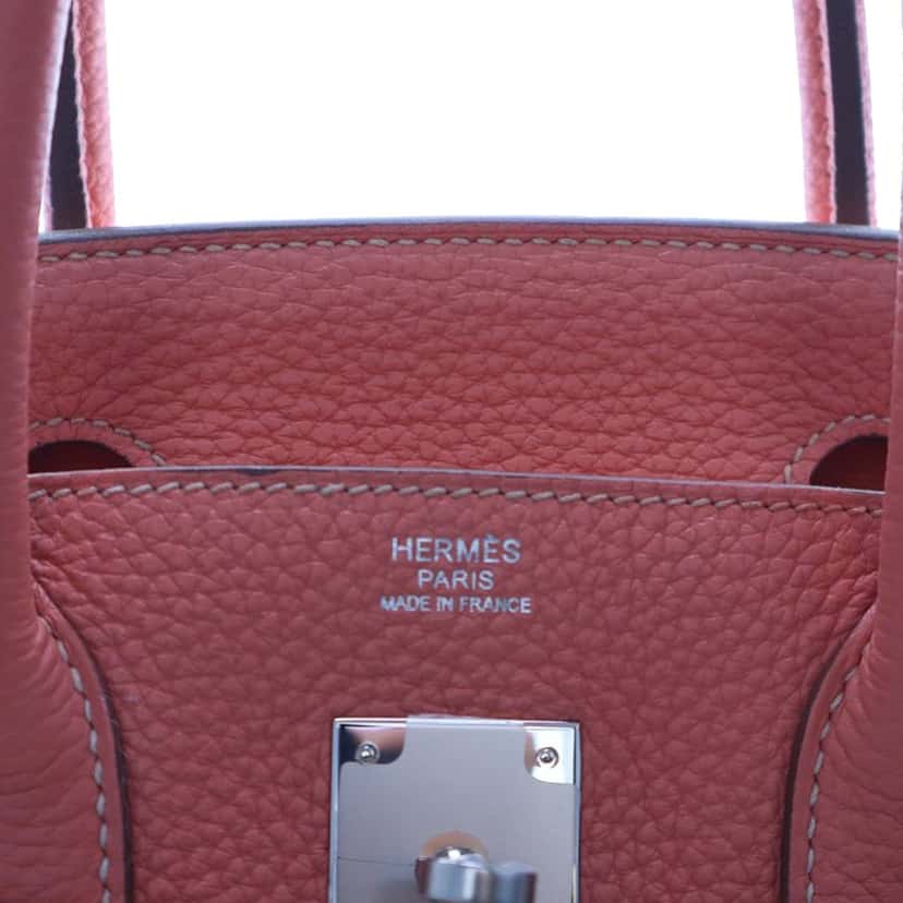 Hermès Clemence Birkin Retourne 30 Pink Leather Very good condition - Model View