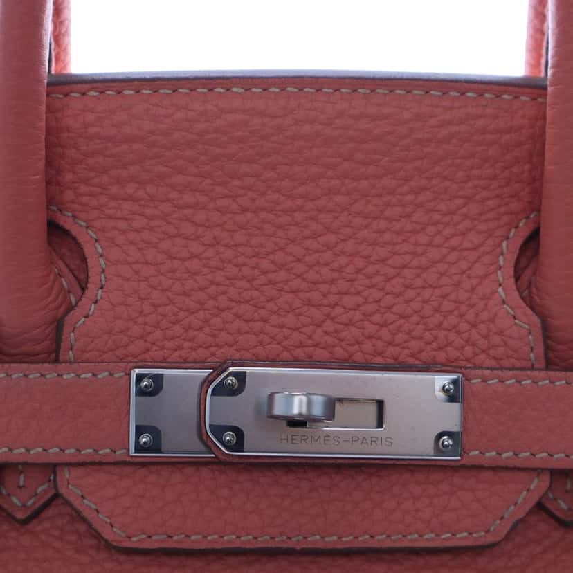 Hermès Clemence Birkin Retourne 30 Pink Leather Very good condition - Box View