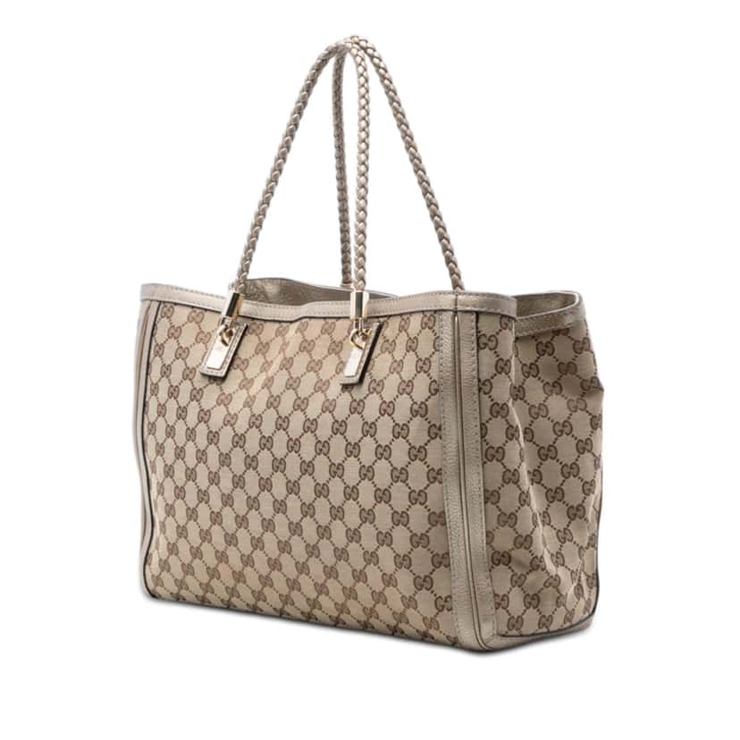 Gucci GG Canvas Bella Tote Beige Very good condition - Back View