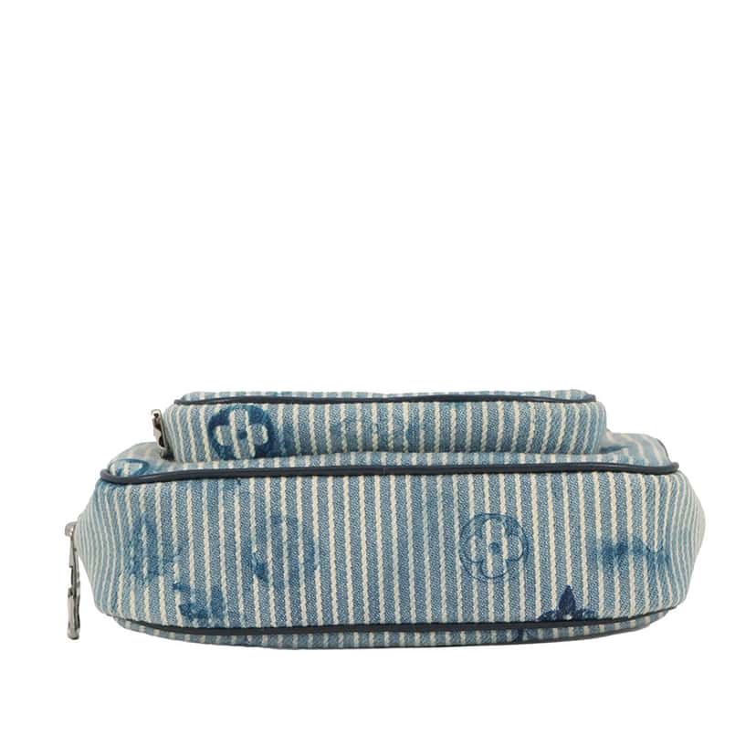Louis Vuitton Monogram Denim Watercolor Hickory Stripes Outdoor Pouch Blue Very good condition - Inside View