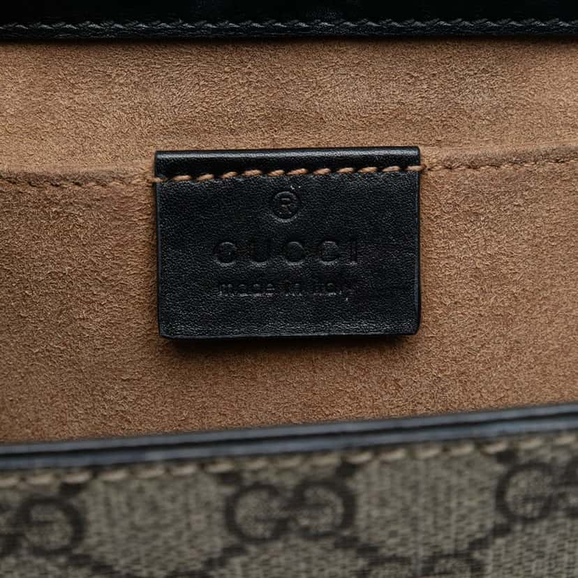 Gucci Small GG Supreme Padlock Crossbody Beige Very good condition - Box View