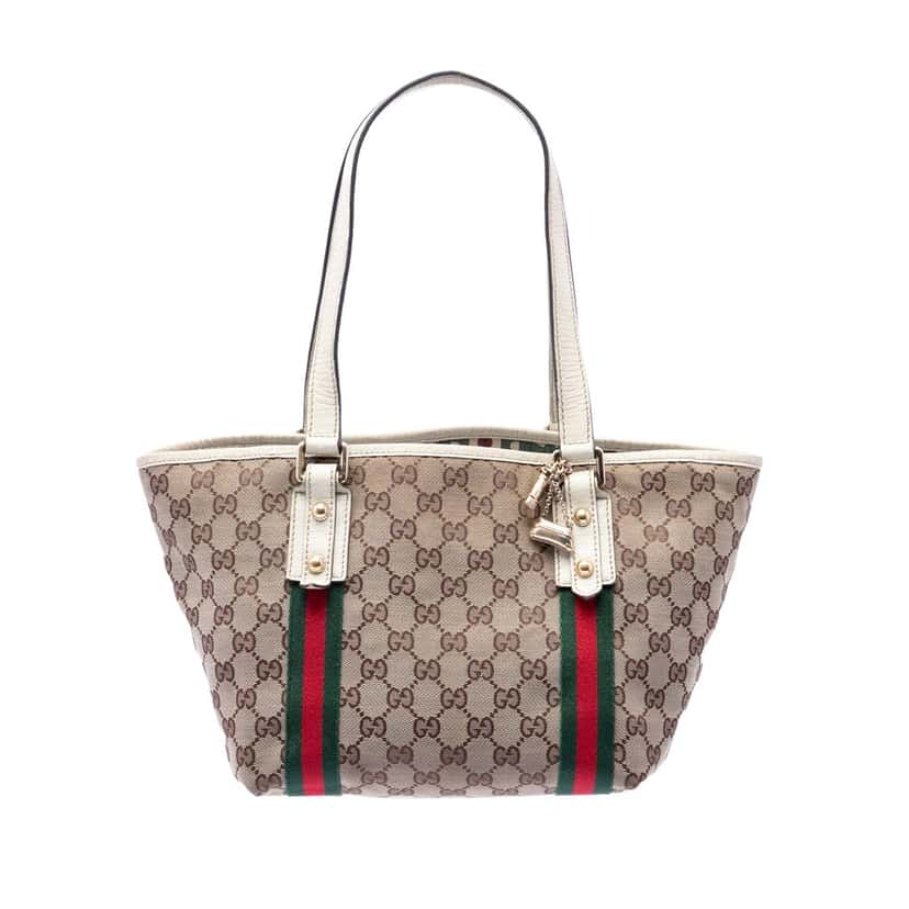Gucci GG Canvas Jolicoeur Tote Beige Very good condition - Front View