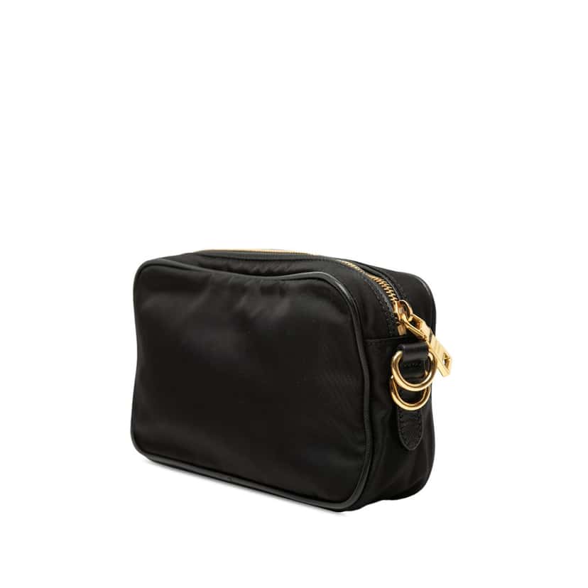 Prada Small Tessuto Front Pocket Camera Bag Black Very good condition - Back View