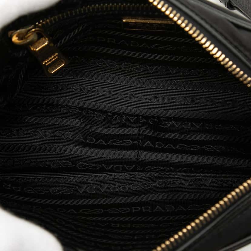 Prada Small Tessuto Front Pocket Camera Bag Black Very good condition - Model View