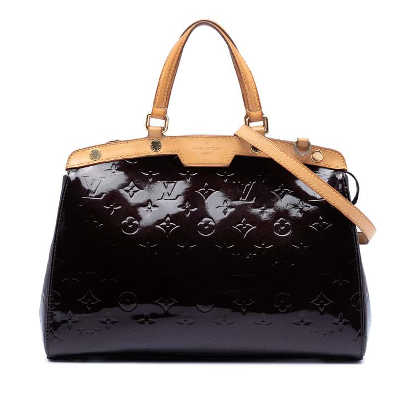 Louis Vuitton Monogram Vernis Brea MM Purple Leather Very good condition - Front View