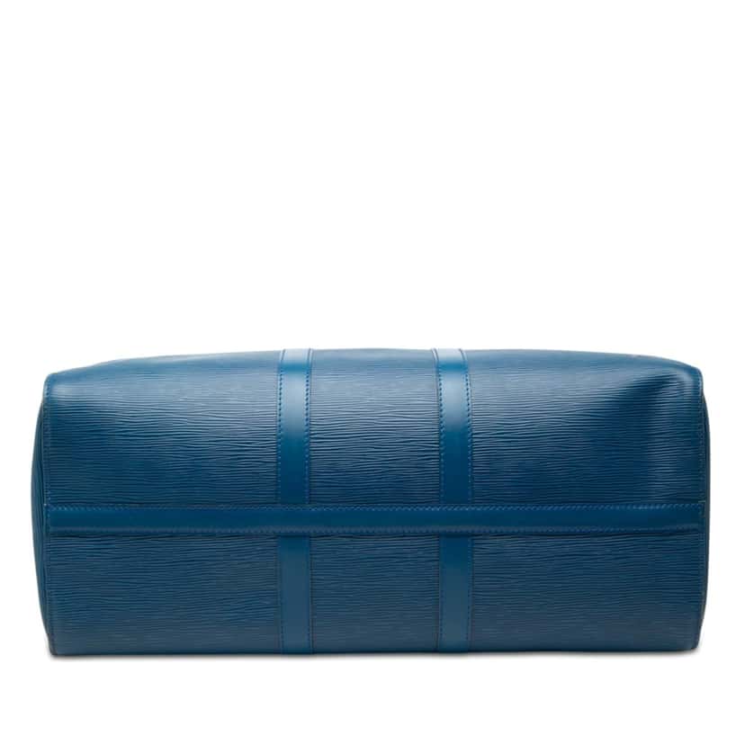 Louis Vuitton Epi Keepall 45 Blue Leather Very good condition - Inside View