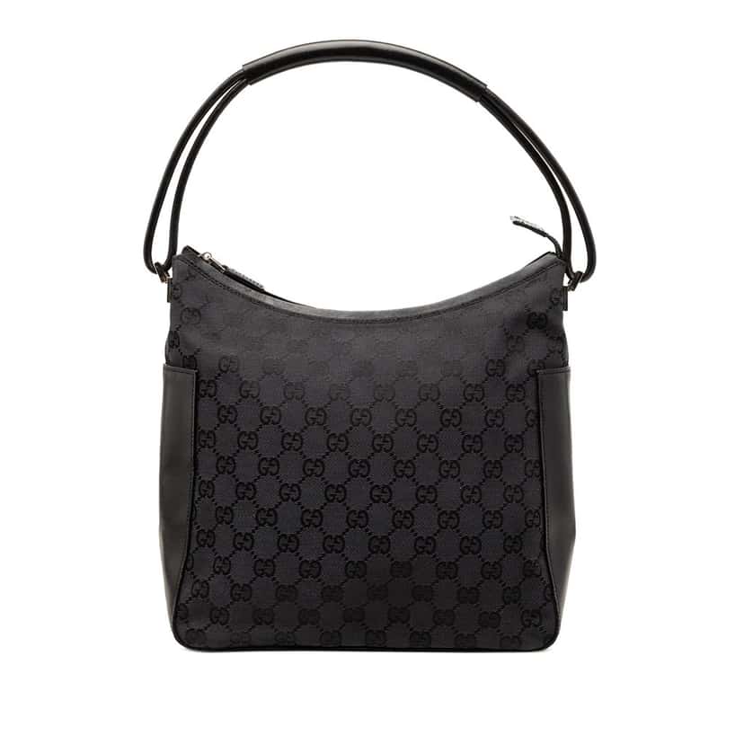 Gucci GG Canvas Handbag Black Very good condition - Front View