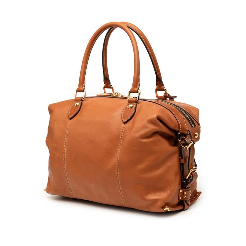 Louis Vuitton Veau Sac Louis Brown Leather Very good condition - Back View