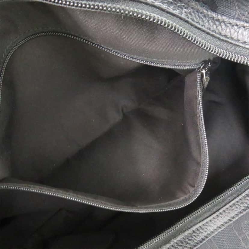 Gucci Horsebit Canvas Shoulder Bag Black Very good condition - Box View
