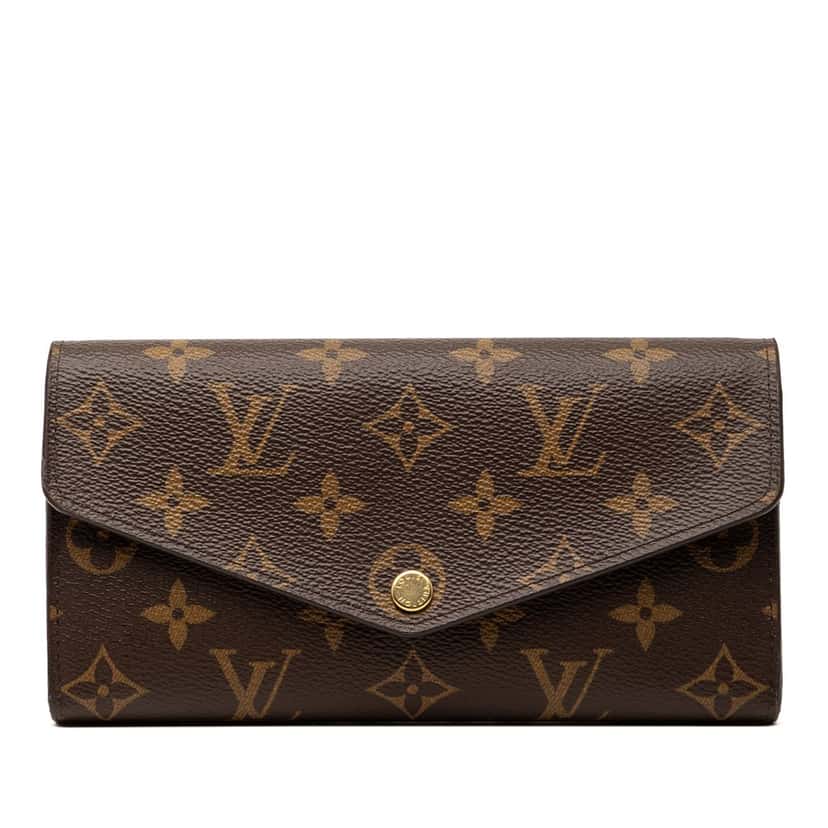 Louis Vuitton Monogram Portefeuille Sarah Wallet Brown Very good condition - Front View