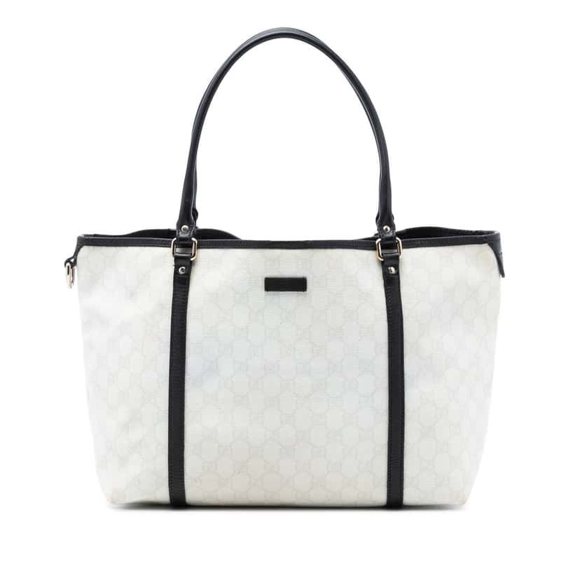 Gucci Medium GG Supreme Joy Tote White Very good condition - Front View