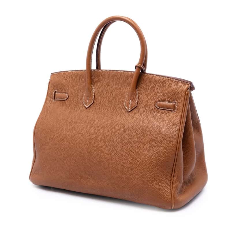 Hermès Togo Birkin Retourne 35 Brown Leather Very good condition - Back View
