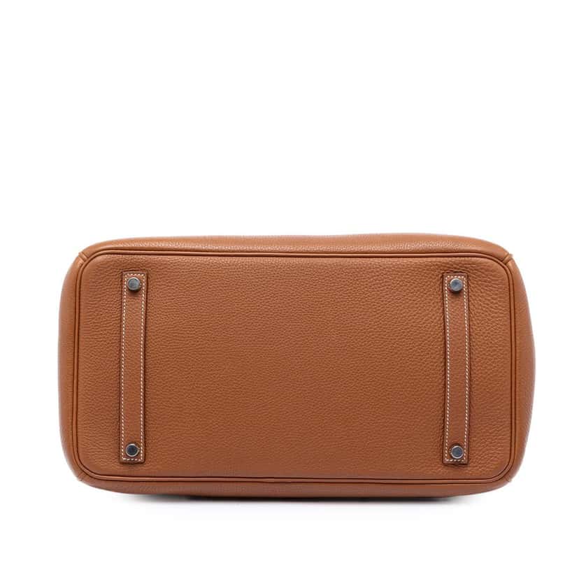 Hermès Togo Birkin Retourne 35 Brown Leather Very good condition - Inside View