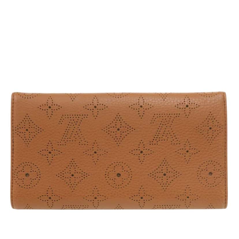 Louis Vuitton Monogram Mahina Portefeuille Amelia Brown Leather Very good condition - Back View