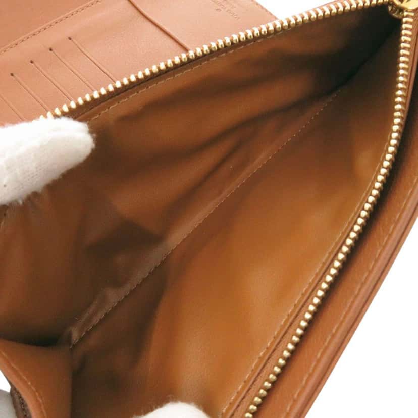 Louis Vuitton Monogram Mahina Portefeuille Amelia Brown Leather Very good condition - Model View