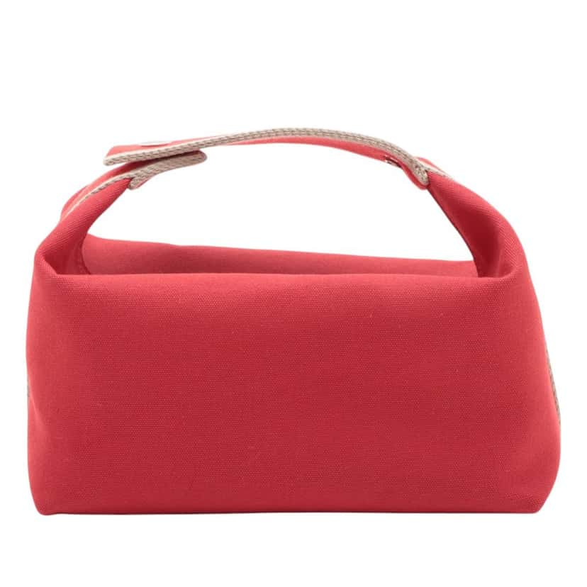 Hermès Large Toile Bride A Brac Case Red Very good condition - Back View