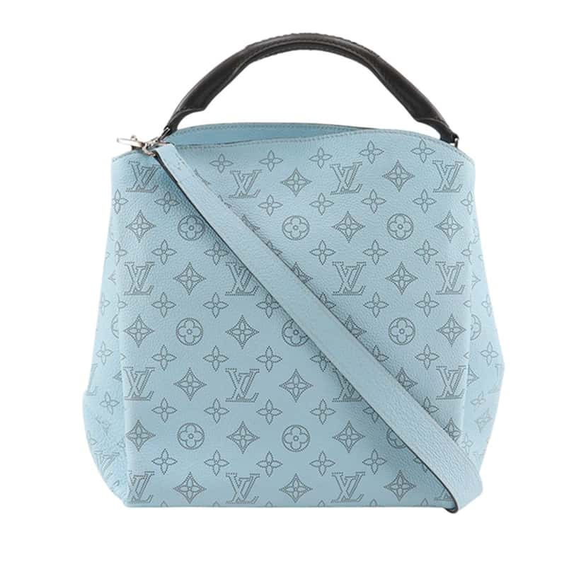 Louis Vuitton Mahina Babylone PM Blue Leather Very good condition - Front View
