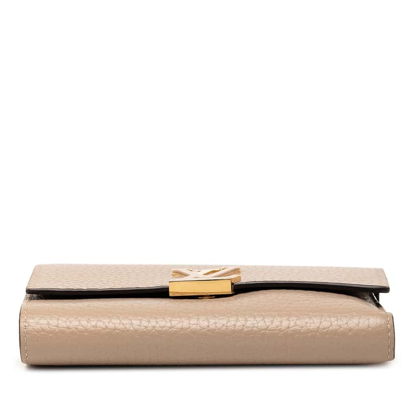 Louis Vuitton Taurillon Capucines Compact Wallet Beige Leather Very good condition - Inside View