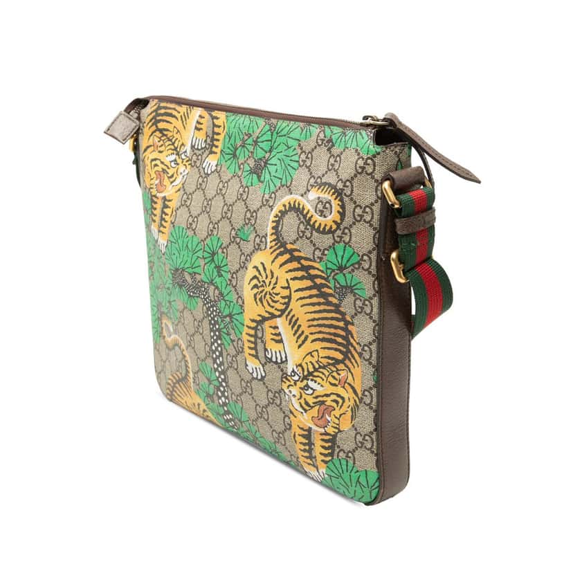Gucci GG Supreme Web Bengal Crossbody Beige Very good condition - Back View