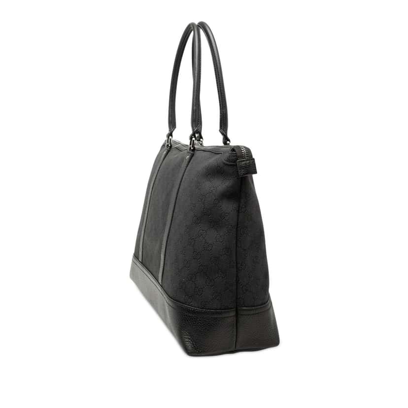 Gucci GG Denim Tote Black Very good condition - Back View