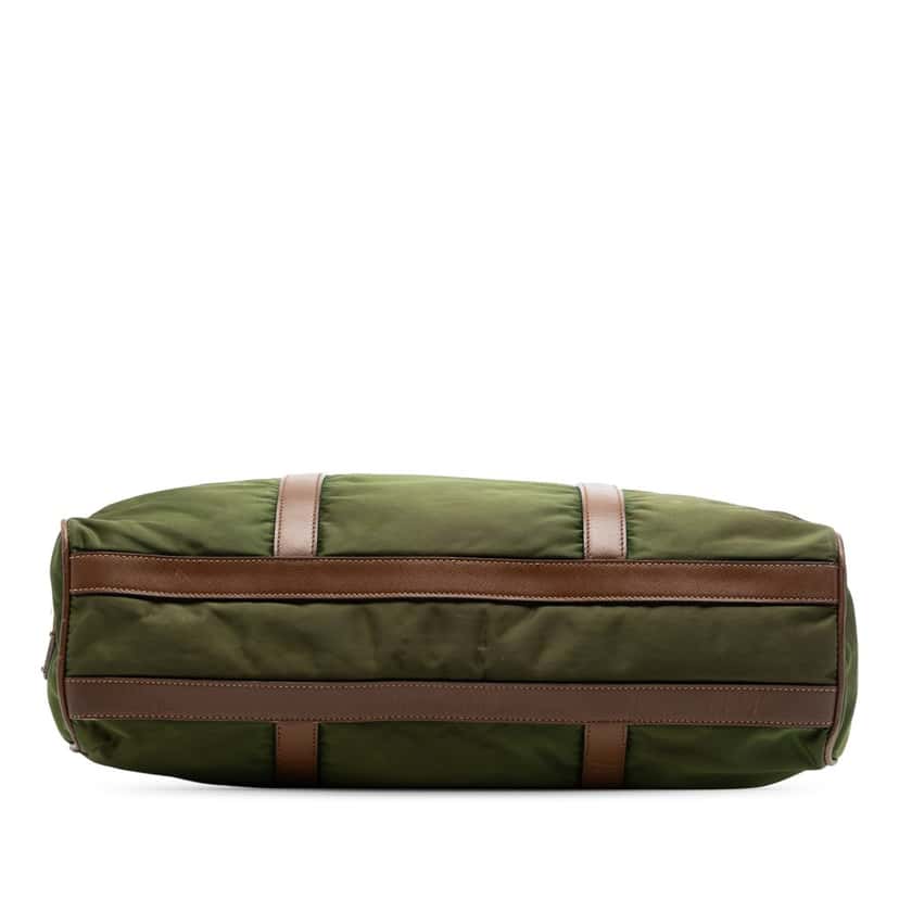 Prada Leather Trimmed Tessuto Tote Green Very good condition - Inside View