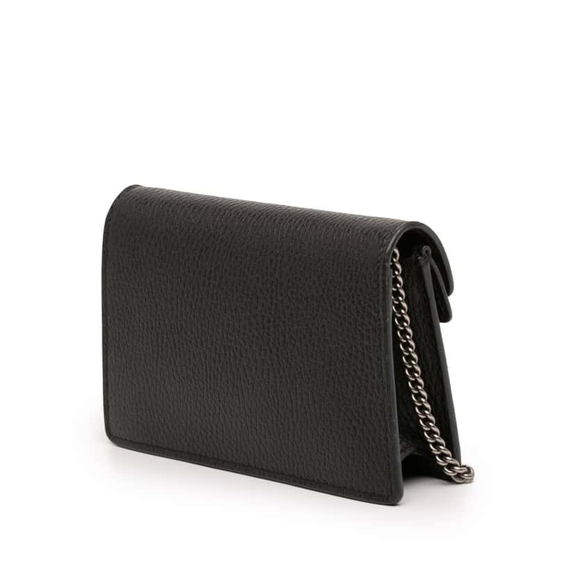 Gucci Mini Calfskin Dionysus Crossbody Black Leather Very good condition - Back View