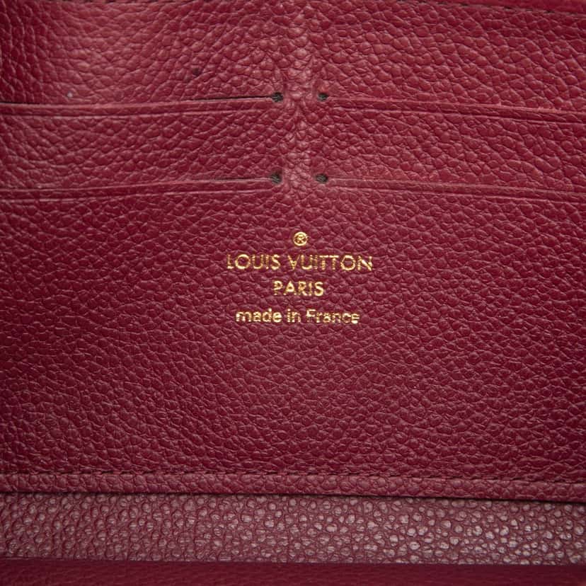 Louis Vuitton Monogram Empreinte Zippy Long Wallet Red Leather Very good condition - Box View