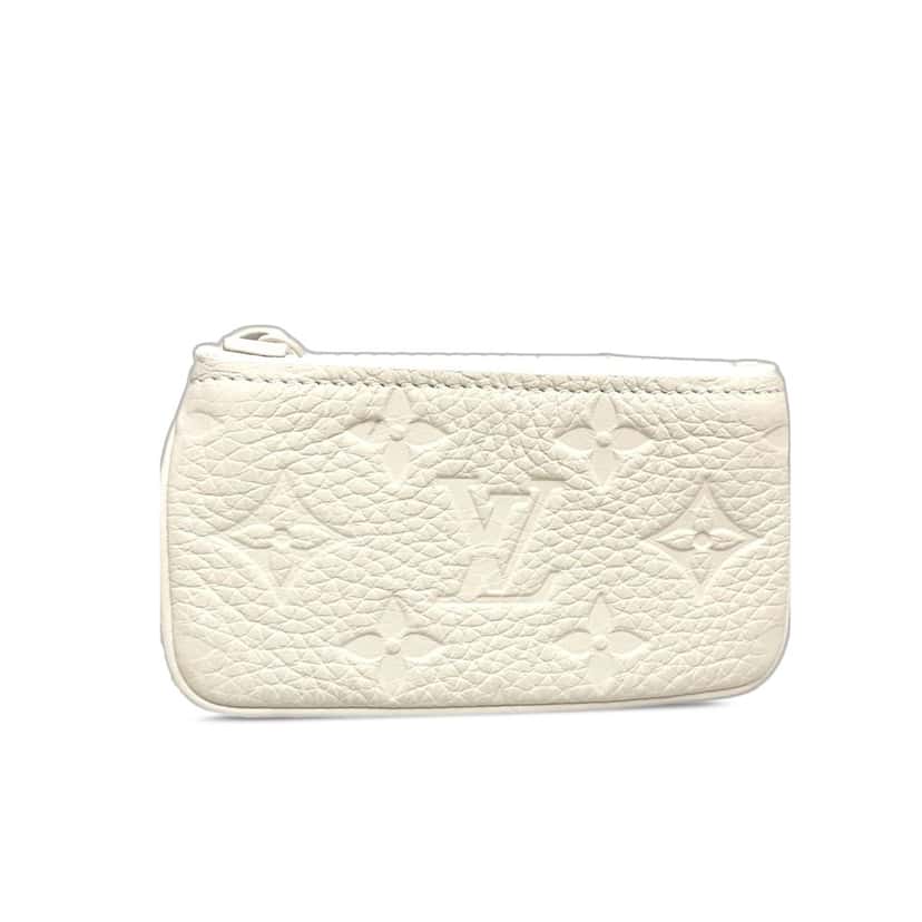 Louis Vuitton Monogram Empreinte Pochette Cles White Leather Very good condition - Inside View