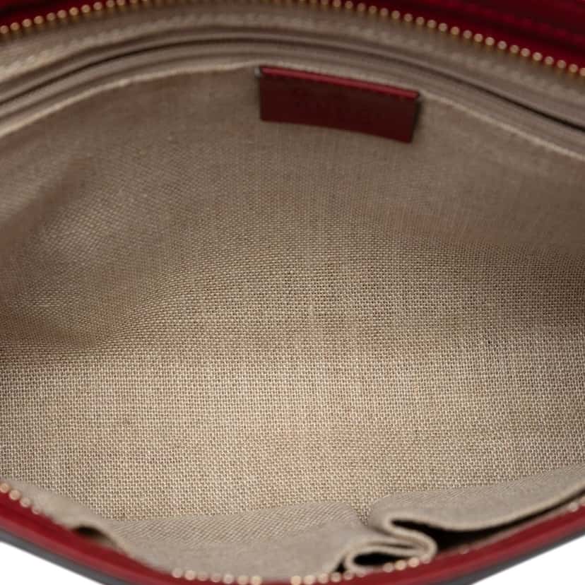 Gucci Microguccissima Crossbody Red Leather Very good condition - Model View