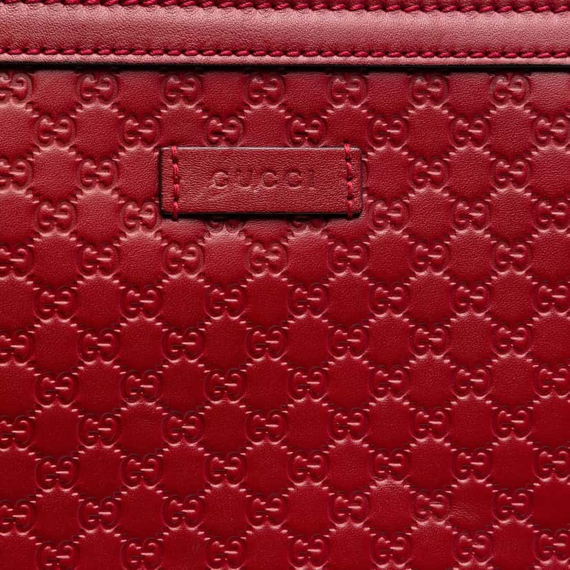 Gucci Microguccissima Crossbody Red Leather Very good condition - Box View